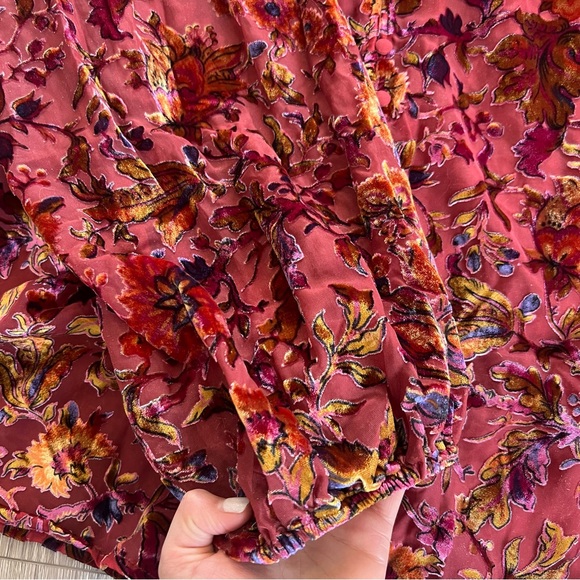 Anthropologie The Estela Sheer Printed Blouse: Burnout Edition - Picture 7 of 15